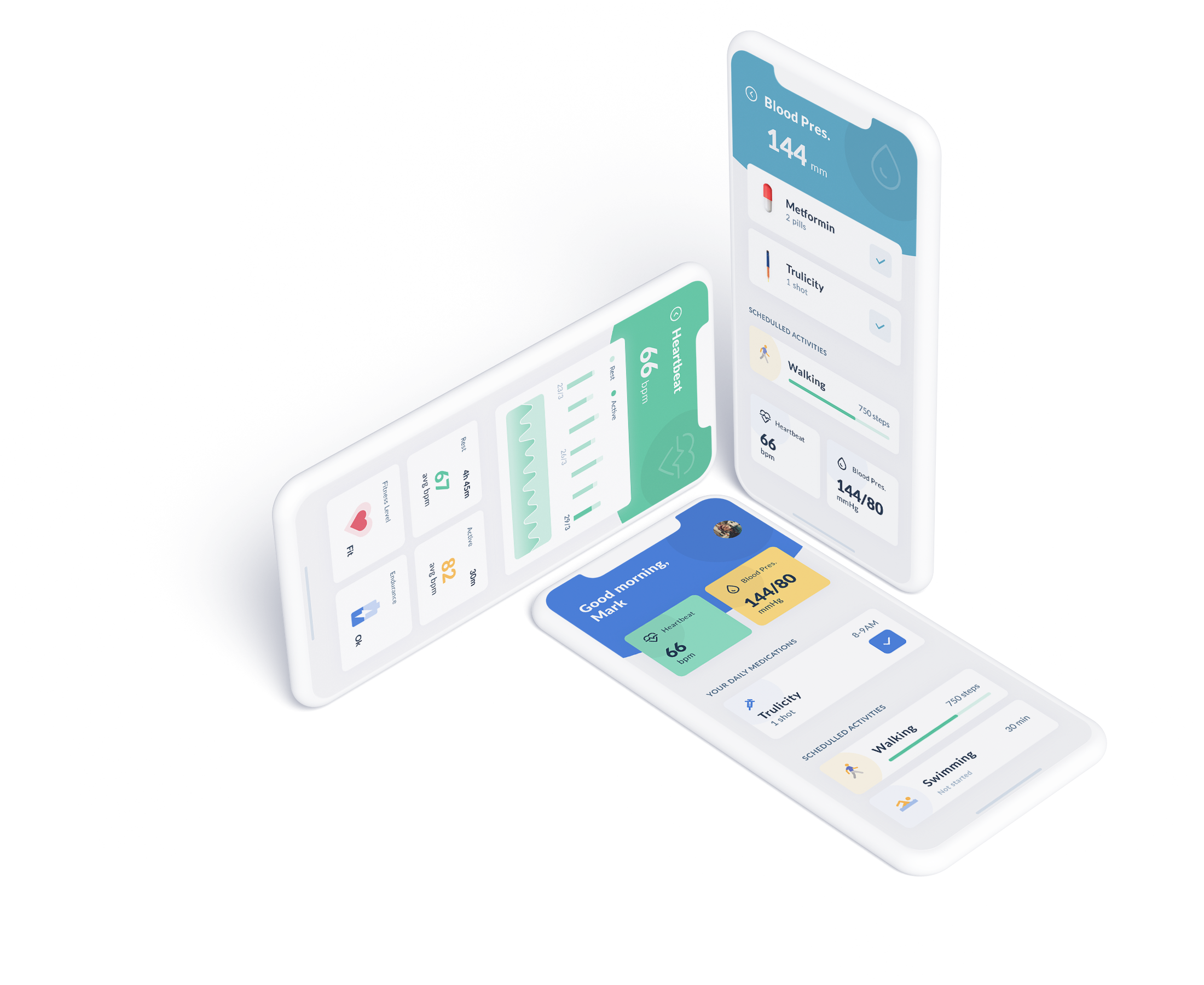 Multiple devices showcasing applications
